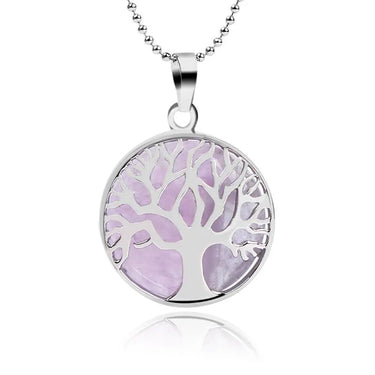Tree Of Life Healing Stone Openwork Necklace-Your Soul Place